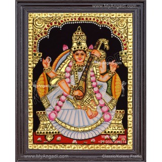 Saraswathi Tanjore Painting
