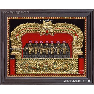 Saptha Kannigal Tanjore Painting