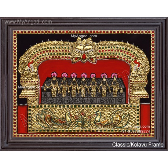 Saptha Kannigal Tanjore Painting