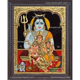 Shiva Family Tanjore Painting