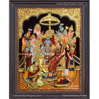 Ramar Pattabhisekam Tanjore Painting