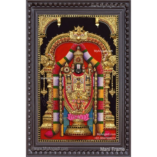 3D Balaji Lakshmi Tanjore Painting
