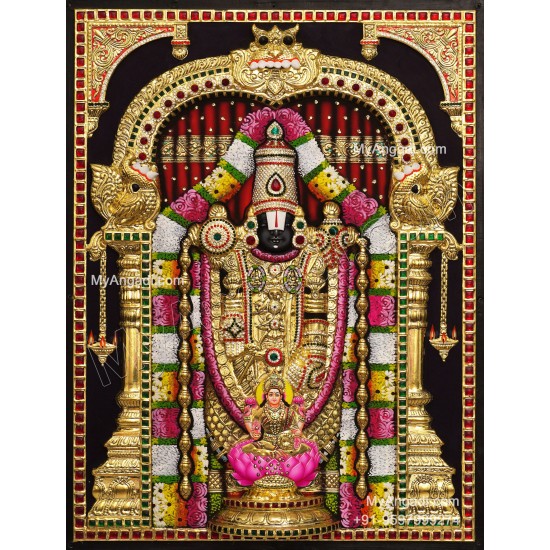 Balaji 3d Tanjore Painting