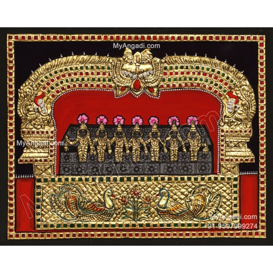 Saptha Kannigal Tanjore Painting