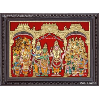 Girija Kalyanam - Shiva Parvati Kalyanam Wedding - Tanjore Painting