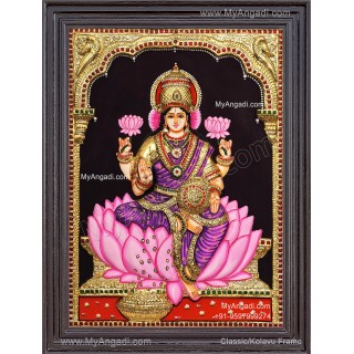 Mahalakshmi 3D Tanjore Painting