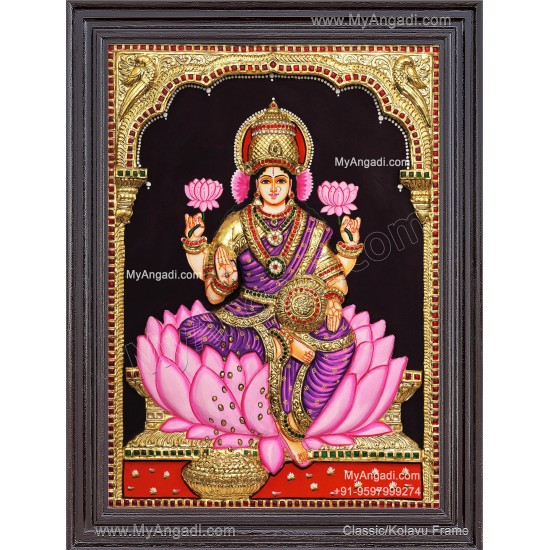 Mahalakshmi 3D Tanjore Painting