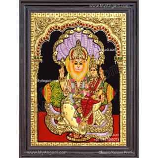 Narasimar Tanjore Painting, Lakshmi Narasimhar Tanjore Painting
