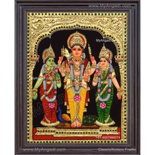 Valli Deivanai Murugan Tanjore Painting