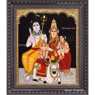 Shiva Family Tanjore Painting