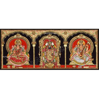 3D 3 Panel Tanjore Paintings