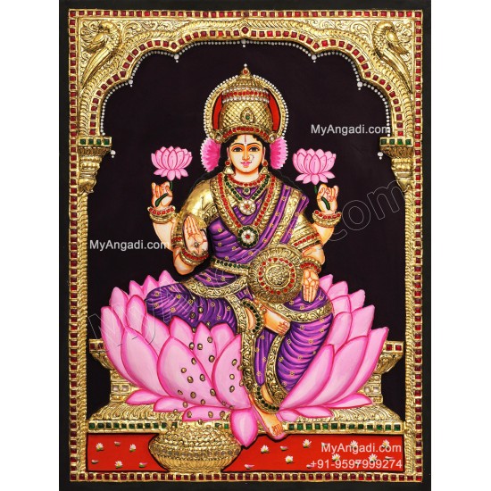 Mahalakshmi 3D Tanjore Painting