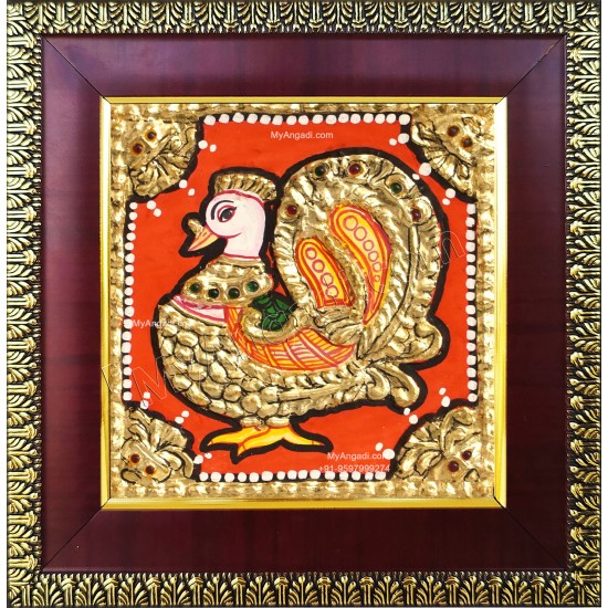 Swan Tanjore Painting Swan Tanjore Painting