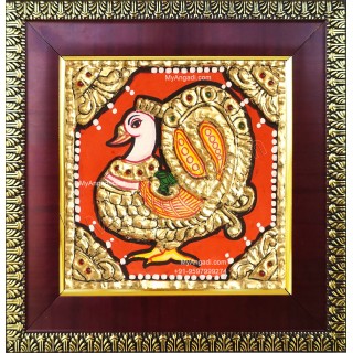 Swan Tanjore Painting Swan Tanjore Painting
