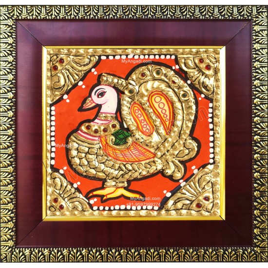 Swan Tanjore Painting Swan Tanjore Painting