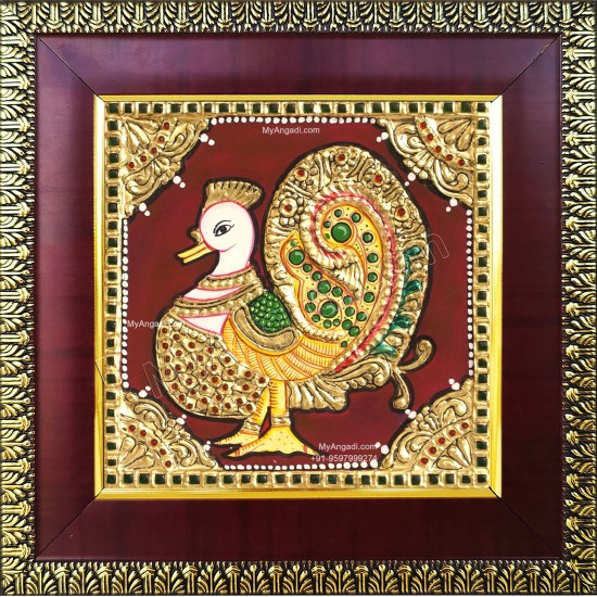 Swan Tanjore Painting Swan Tanjore Painting