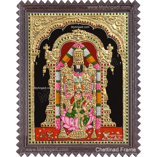 Balaji Lakshmi Tanjore Painting Balaji Lakshmi Tanjore Painting