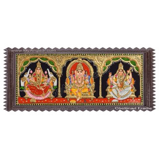 3 Panel Tanjore Painting