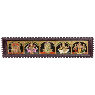 5 Panel  Tanjore Painting