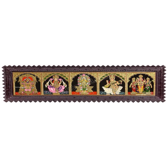 5 Panel  Tanjore Painting