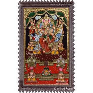 Raja Rajeshwari Tanjore Painting