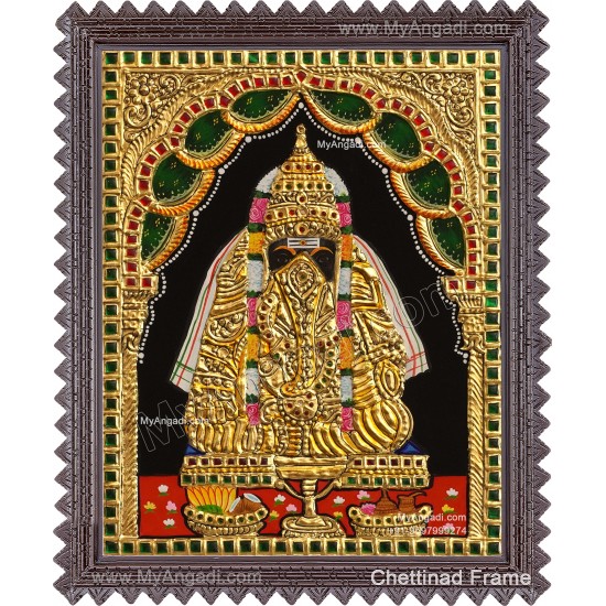 Pillaiyarpatti karpaga Vinayagar Tanjore Painting