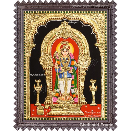 Raja Alangara Murugan Tanjore Painting