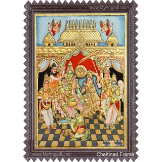 Ramar Pattabhisekam Tanjore Painting