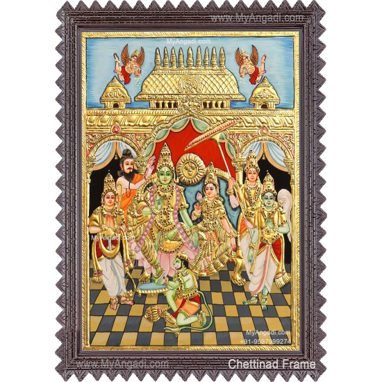 Ramar Pattabhisekam Tanjore Painting Ramar Pattabhisekam Tanjore Painting