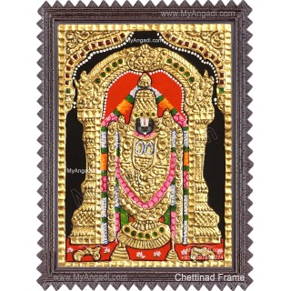 Venkateshwara  Swamy Tanjore Painting
