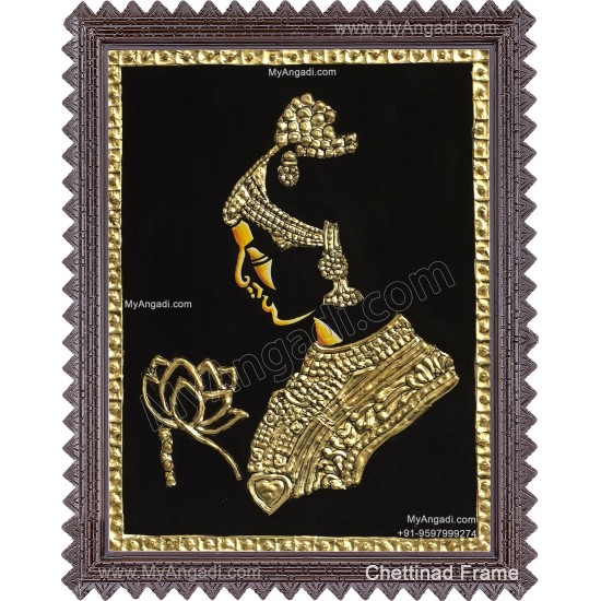lady-face-tanjore-painting