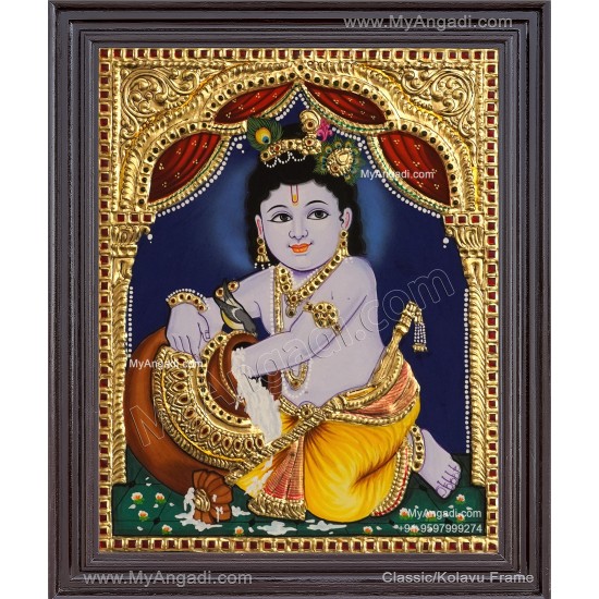 Butter Krishna Tanjore Paintings Butter Krishna Tanjore Paintings