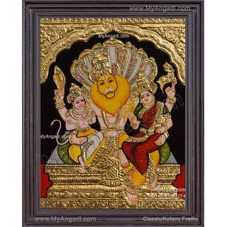  Lakshmi Narasimhar Tanjore Painting
