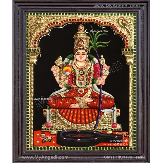 Kamatchi Amman 3D Tanjore Painting Kamatchi Amman 3D Tanjore Painting