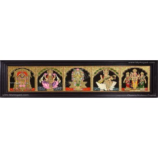 5 Panel  Tanjore Painting