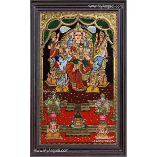 Raja Rajeshwari Tanjore Painting