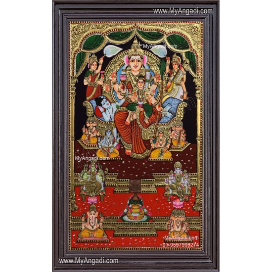 Raja Rajeshwari Tanjore Painting Raja Rajeshwari Tanjore Painting