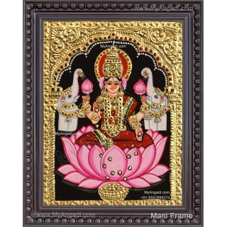 Gaja Lakshmi Tanjore Painting
