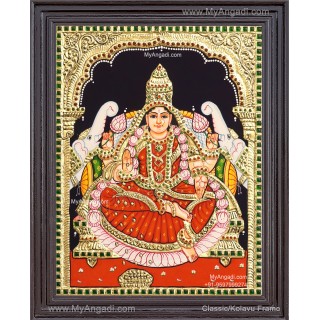 Gajalakshmi  Tanjore Painting