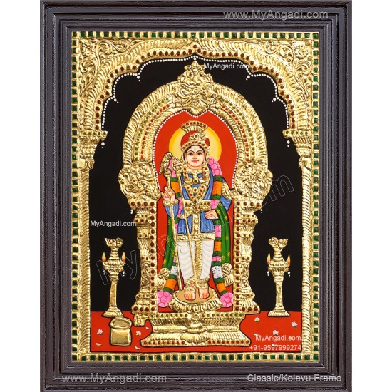 Raja Alangara Murugan Tanjore Painting Raja Alangara Murugan Tanjore Painting