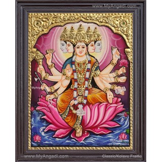 Gayathri Devi Tanjore Painting