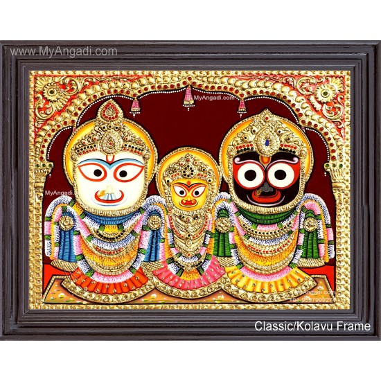 Jagannathar - Tanjore Painting Jagannathar - Tanjore Painting