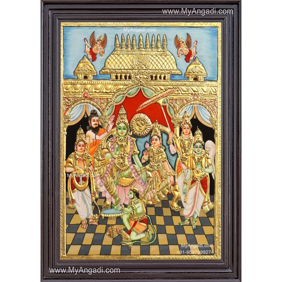 Ramar Pattabhisekam Tanjore Painting Ramar Pattabhisekam Tanjore Painting