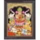 Ganesha Lakshmi Saraswathi Tanjore Painting
