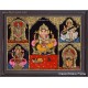 5 God Balaji Lakshmi Murugan Ganesha Saraswathi Tanjore Painting 5 God Balaji Lakshmi Murugan Ganesha Saraswathi Tanjore Painting