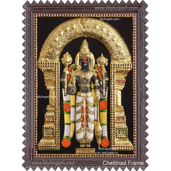 Chenna Keshava 3D Tanjore Painting Chenna Keshava 3D Tanjore Painting