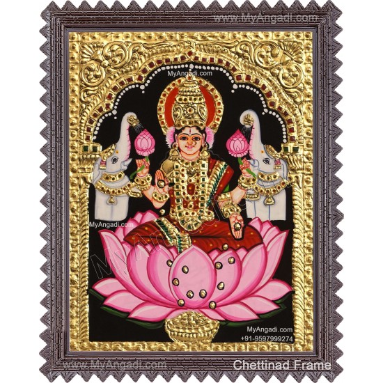 Gaja Lakshmi Tanjore Painting