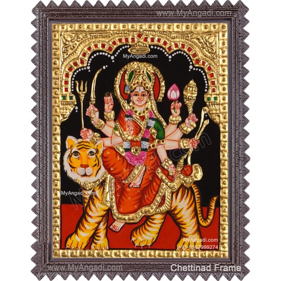 Durga Devi Tanjore Painting