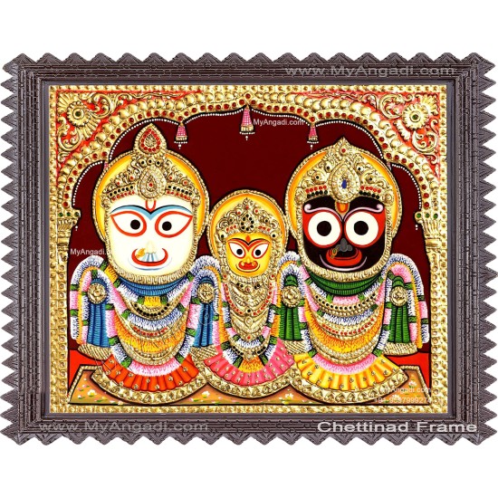 Jagannathar -  Tanjore Painting