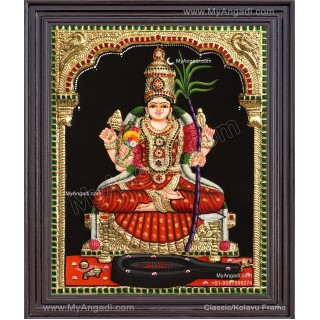Kamatchi Amman 3D Tanjore Painting